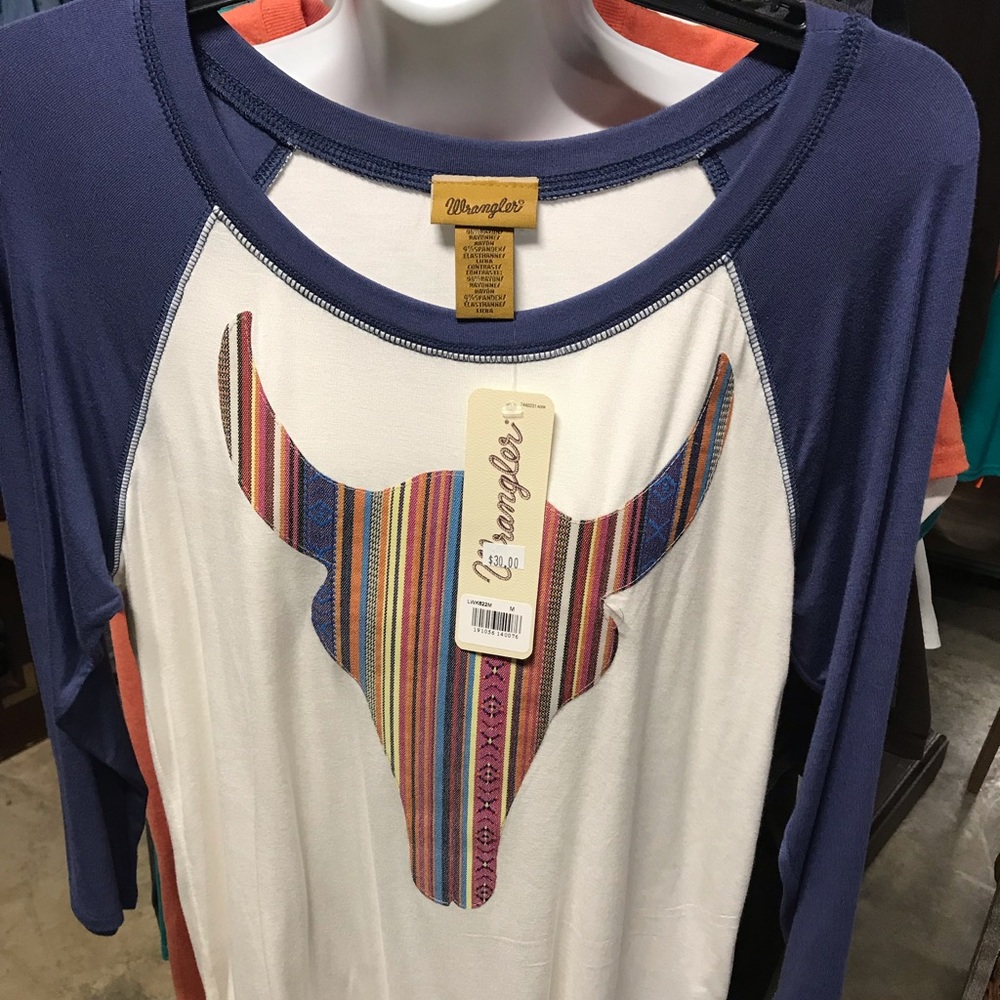 Wrangler baseball tee